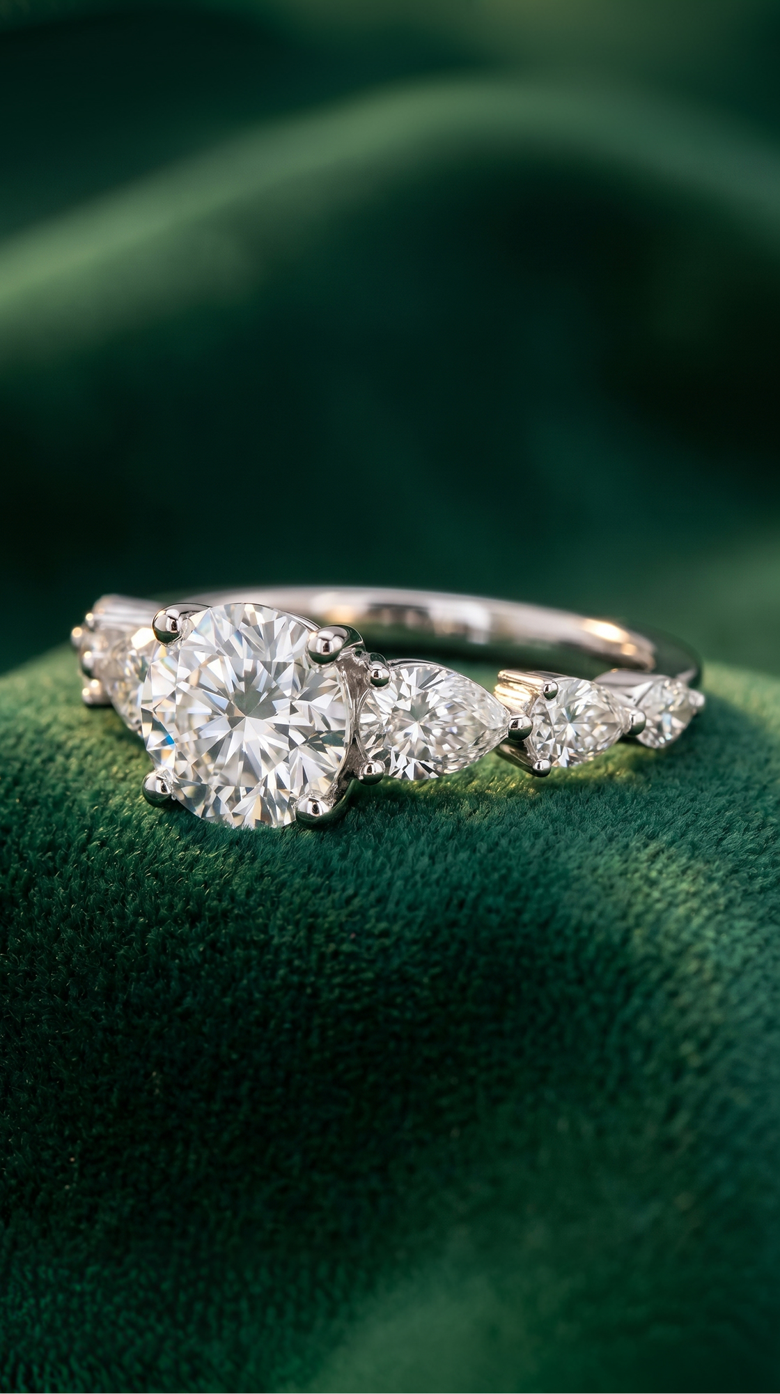 1 carat round engagement ring