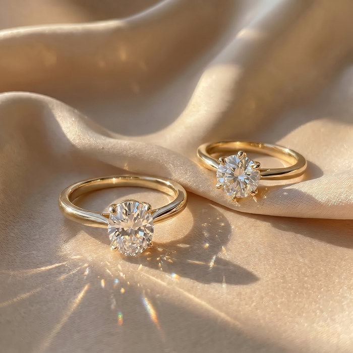 1 carat diamond solitaire engagement rings