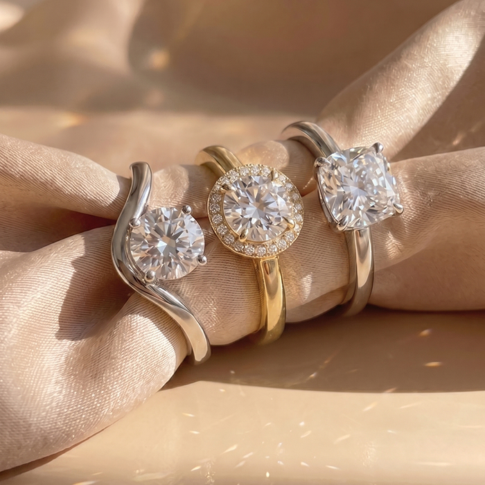 2 carat diamond solitaire engagement rings