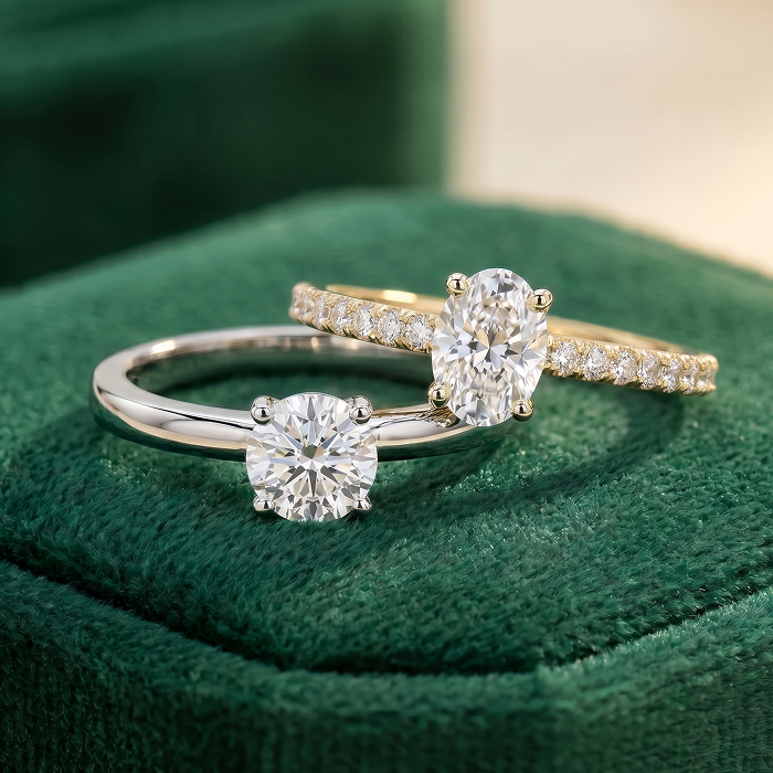1 carat diamond solitaire engagement rings